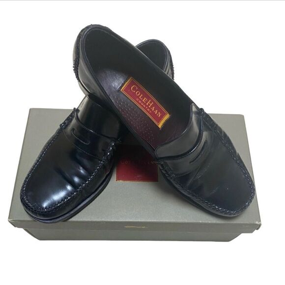 Cole Haan Black Quincy Penny Loafer Slip-On - Picture 1 of 11